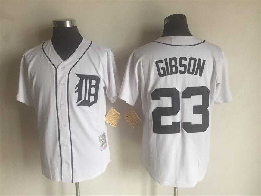 Detroit Tigers #23 Kirk Gibson White Mitchell And Ness Throwback Stitched Baseball Jersey,We sell and wholesale Detroit Tigers #23 Kirk Gibson White Mitchell And Ness Throwback Stitched Baseball Jersey on line form chian!